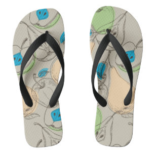 Vruchten patroon teenslippers