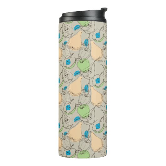 Vruchten patroon thermosbeker (Gedraaid links)