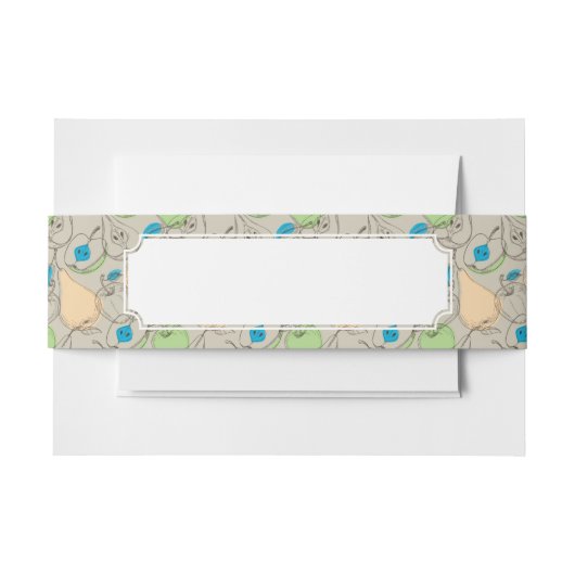 Vruchten patroon uitnodigingen wikkel (Voorkant Voorbeeld)