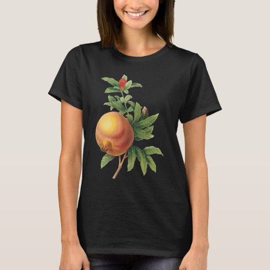 vruchten, Pomegranaat van Redoute T-shirt (Voorkant)