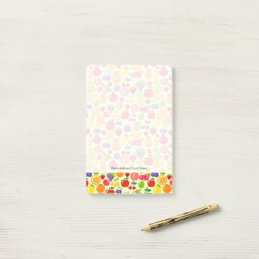 Vruchten Post-it® Notes (Op bureau)