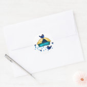 Vruchten Ronde Sticker (Envelop)