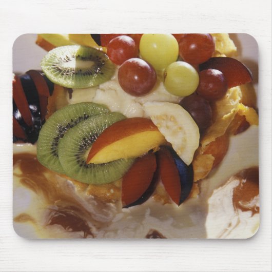 Vruchten salade met ijs. muismat (Voorkant)