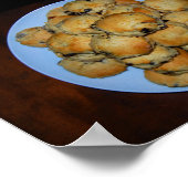 Vruchten Scones op Hout Poster (Hoek)