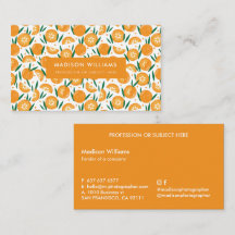 Vruchten stijlvol Trendy Modern Business Visitekaa