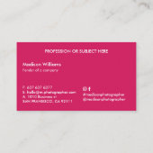 Vruchten stijlvol Trendy Modern Business Visitekaa Visitekaartje (Achterkant)