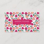 Vruchten stijlvol Trendy Modern Business Visitekaa Visitekaartje (Voorkant)