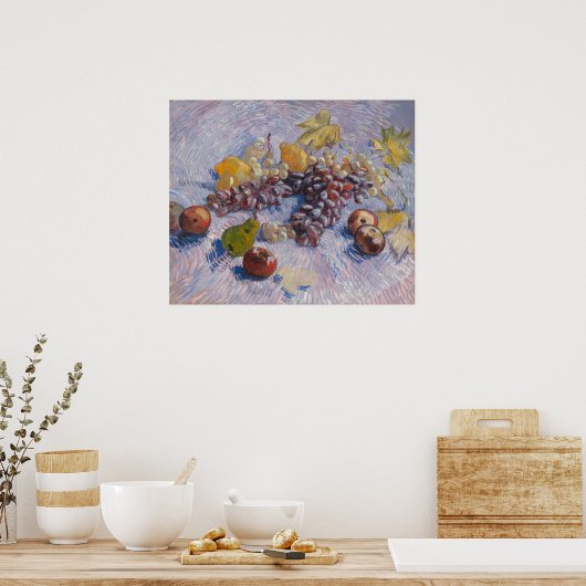Vruchten stilstaand Vincent Van Gogh  Fine Art Poster (Keuken)