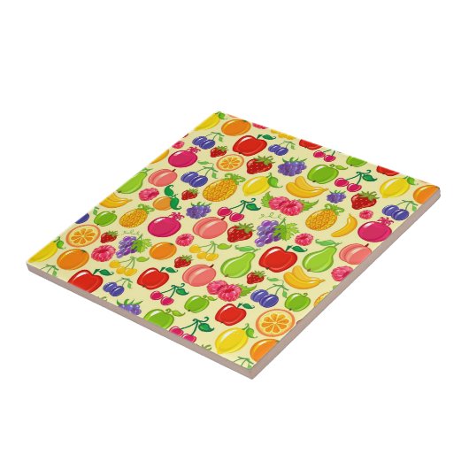 Vruchten Tegeltje (Zijkant)