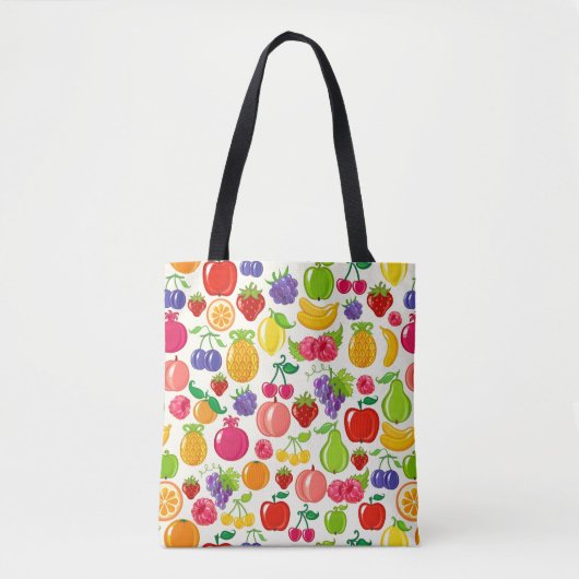 Vruchten Tote Bag (Voorkant)