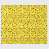 Vruchten Tropisch gele bananen Cadeaupapier (Vlak)