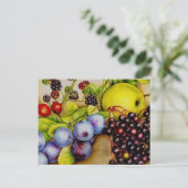 Vruchten uit het fijne briefkaart van de Hedgerow  (Staand voorkant)