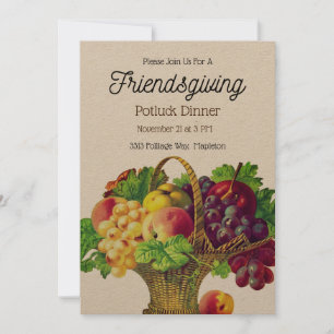 vruchten - uitnodiging van Friendsgiving
