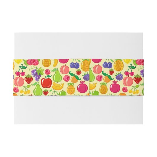 Vruchten Uitnodigingen Wikkel (Achterkant Voorbeeld)