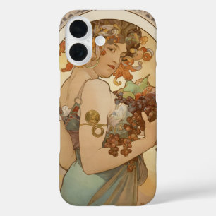 Vruchten van Alphonse Mucha, Art Nouveau iPhone 16 Hoesje
