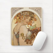 Vruchten van Alphonse Mucha, Art Nouveau Muismat (Met muis)