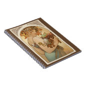 Vruchten van Alphonse Mucha,  Art Nouveau Notitieboek (Rechterzijde)