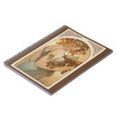Vruchten van Alphonse Mucha,  Art Nouveau Notitieboek (Linkerzijde)