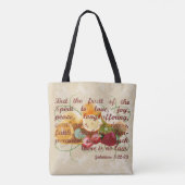 Vruchten van de Bijbel Verse Christelijk  Tote Bag (Achterkant)