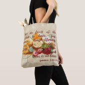 Vruchten van de Bijbel Verse Christelijk  Tote Bag (Dichtbij)