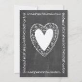 Vruchten van de bruiloft Spirit Chalkboard Kaart (Achterkant)