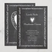 Vruchten van de bruiloft Spirit Chalkboard Kaart (Voorkant / Achterkant)