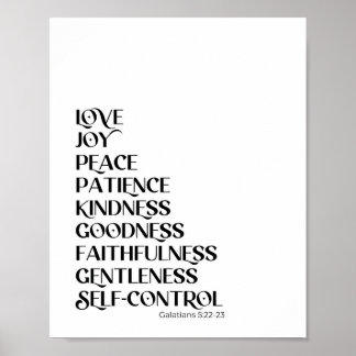 Vruchten van de Christelijke spiraal Poster