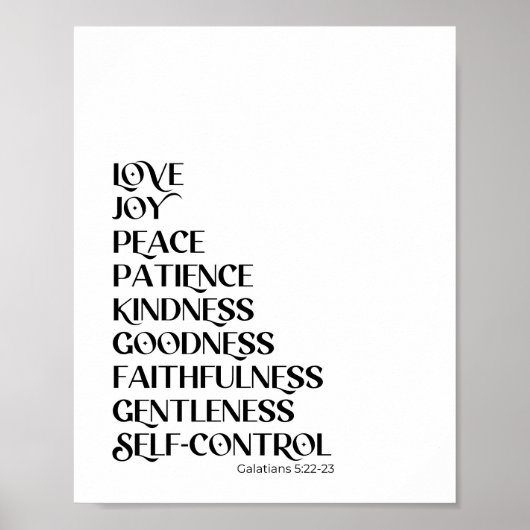 Vruchten van de Christelijke spiraal Poster (Voorkant)