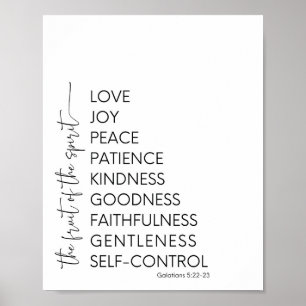 Vruchten van de Christelijke spiraal Poster