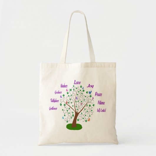 Vruchten van de gedistilleerde boom tote bag (Voorkant)
