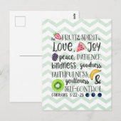 Vruchten van de gedistilleerde drank, Bijbelverse  Briefkaart (Voorkant / Achterkant)