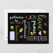 vruchten van de gedistilleerde drank briefkaart (Voorkant / Achterkant)