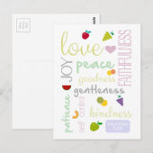 vruchten van de gedistilleerde drank briefkaart (Voorkant / Achterkant)