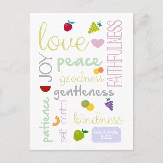 vruchten van de gedistilleerde drank briefkaart (Voorkant)