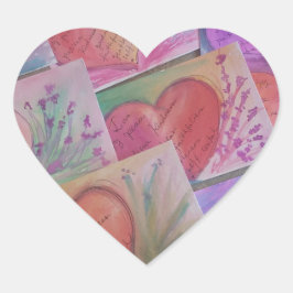 vruchten van de gedistilleerde drank hart sticker