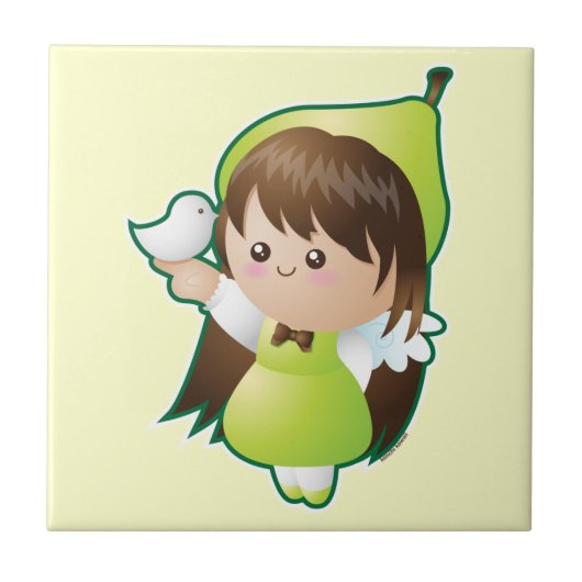 vruchten van de gedistilleerde drank: Vrede Tegeltje (Voorkant)