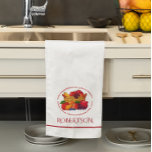 Vruchten van de Gedistilleerde keukenhanddoek<br><div class="desc">Show je vertrouwen thuis en versier je keuken met een liefdadige keukenhanddoek met de vruchten van de geest. Personaliseer met OM HET EVEN WELKE naam of monogram om een echt douanegift te maken.</div>