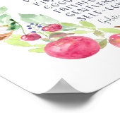 Vruchten van de gedistilleerde Waterverf Poster (Hoek)