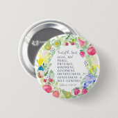 Vruchten van de gedistilleerde Waterverf Ronde Button 5,7 Cm (Voorkant /achterkant)