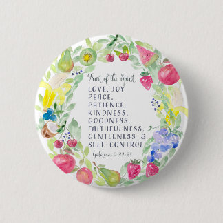 Vruchten van de gedistilleerde Waterverf Ronde Button 5,7 Cm