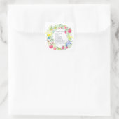 Vruchten van de gedistilleerde Waterverf Vierkante Sticker (Tas)