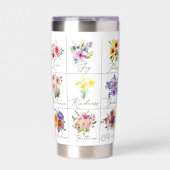 Vruchten van de geest bloemrijk geïsoleerde drinkbeker (Voorkant)