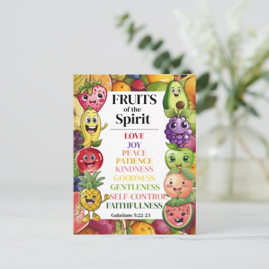 Vruchten van de Geest Briefkaart (Staand voorkant)