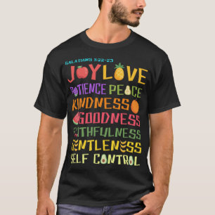 Vruchten van de Geest Christelijk Bijbelvers T-shirt