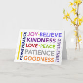 Vruchten van de Geest Frameable Notecard Kaart (Gele Bloem)