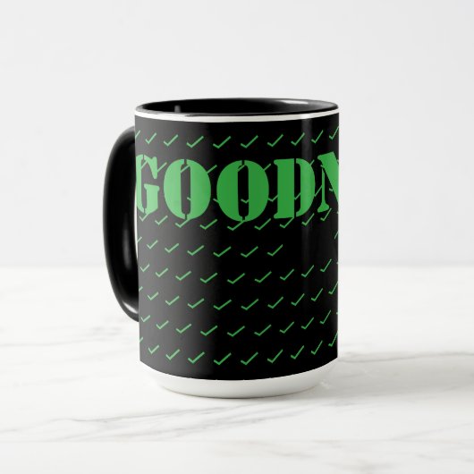 vruchten van de geest goedheid goedheid mok (Voorkant links)