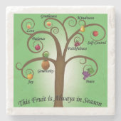 Vruchten van de Geest Onderzetters Religieuze Gift (Voorkant)