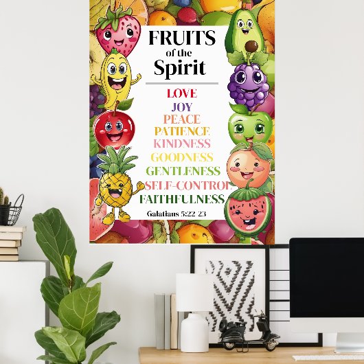 Vruchten van de Geest Poster (Thuiskantoor)