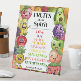 Vruchten van de Geest Reclamebord Met Voetstuk