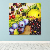 Vruchten van de haagschaal schilderij canvas kunst (Insitu (Houten vloer))